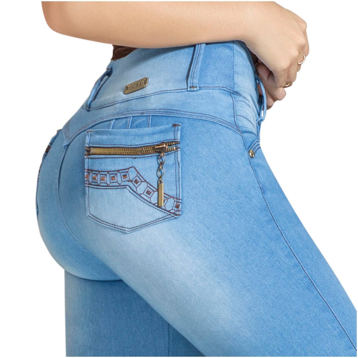 DRAXY 1317 Colombian Skinny Wide Waistband Denim Butt lifter Jeans — Web  Design Store